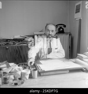 1899 - 1984-- Hans Tomamichel, Graphiker und Maler, ca. 1950#Hans Tomamichel, Grafiker und Maler, ca. 1950- RDB VON DUKAS Stockfoto