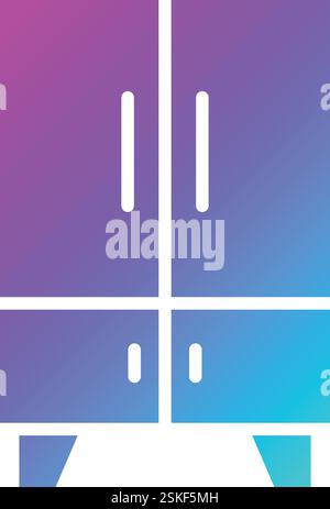 Schrank Vektor Symbol Design Illustration Stock Vektor