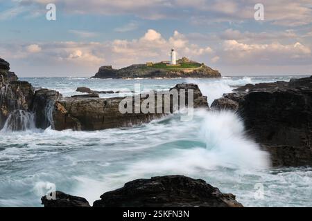 Godrevy Leuchtturm Stockfoto
