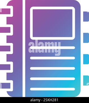 Terminkalender Vektor-Symbol Design-Illustration Stock Vektor