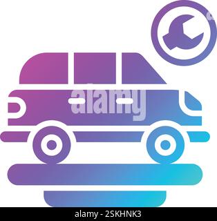 Autoreparatur Vektor-Symbol Design-Illustration Stock Vektor