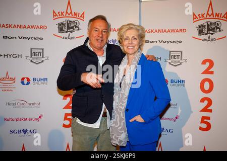 Nico Hofmann Preisträger, Marika George Laudatorin bei der 17. Verleihung des ASKANIA-Award im Quatsch Comedy Club Berlin. *** Nico Hofmann Preisträgerin, Marika George Laudator bei der 17. ASKANIA Award Zeremonie im Quatsch Comedy Club Berlin Stockfoto