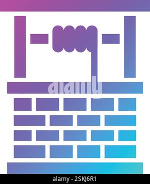 Wasserbrunnen-Vektor-Symbol-Design-Illustration Stock Vektor