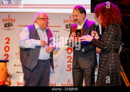 Preisträger Jacki Schwarz, Martina Dold bei der 17. Verleihung des ASKANIA-Award im Quatsch Comedy Club Berlin. *** Preisträger Jacki Schwarz, Martina Dold bei der 17. ASKANIA Award Zeremonie im Quatsch Comedy Club Berlin Stockfoto