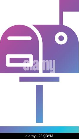 Letterbox Vector Icon Design Illustration Stock Vektor