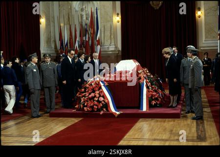 --- Staatsbegräbnis von Josip Broz Tito 1980#Staatsbegräbnis von Josip Broz Tito 1980 Stockfoto