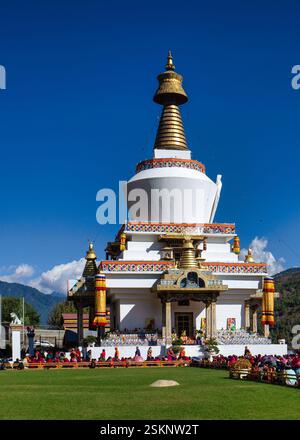 Zufallsmenschen, im National Memorial Chorten, Thimphu, Bhutan Stockfoto