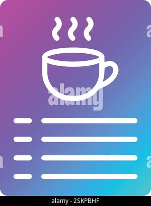 Menu Vektorsymbol Design Illustration Stock Vektor