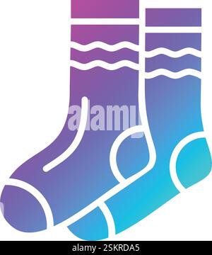 Illustration Des Socken-Vektor-Symbols Stock Vektor