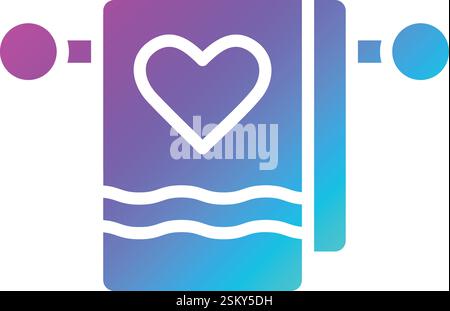 Handtuch Vektor Symbol Design Illustration Stock Vektor