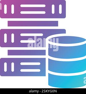 Darstellung des Symbols für datengesteuerte Vektoren Stock Vektor