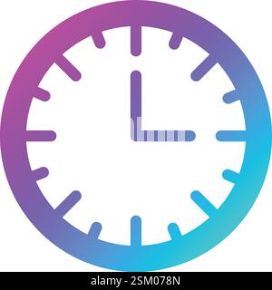 Uhr Vektor Symbol Design Illustration Stock Vektor