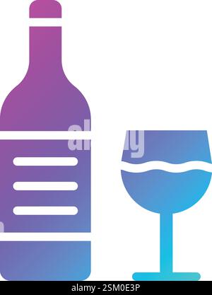 Champagner Vektor Icon Design Illustration Stock Vektor