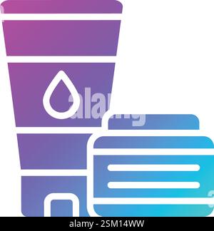 Vektorsymbol Für Kosmetische Elemente Konstruktionsillustration Stock Vektor