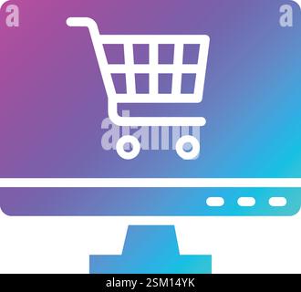 E-Commerce-Vektor-Symbol Design-Illustration Stock Vektor