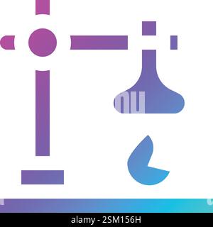 Bunsen Brenner Vektor Icon Design Illustration Stock Vektor