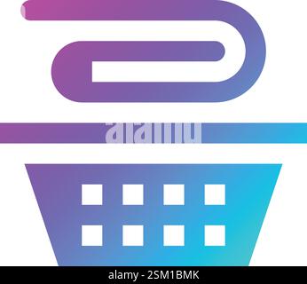 Waschlappen Vektor Icon Design Illustration Stock Vektor