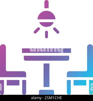 Romantisches Datum Vektor-Symbol Design Illustration Stock Vektor