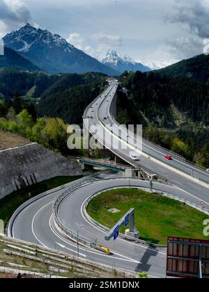Österreich, Tirol, Autobahn A13 Brenner Stockfoto