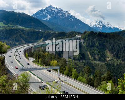 Österreich, Tirol, Autobahn A13 Brenner Stockfoto