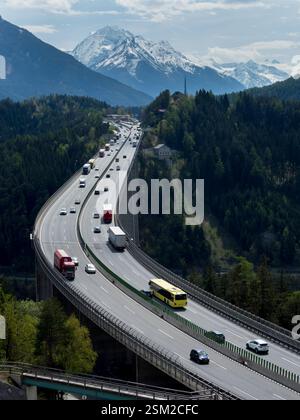 Österreich, Tirol, Autobahn A13 Brenner Stockfoto