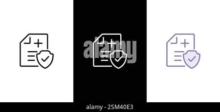 Vektor-Illustration Krankenversicherung. Versicherungsanspruch und Gesundheitswesen. Symbol Krankenversicherung Stock Vektor