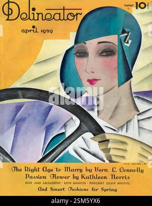 DAS amerikanische Lifestyle-Magazin der Frauen 1875-1937. Cover der Ausgabe April 1929. Stockfoto