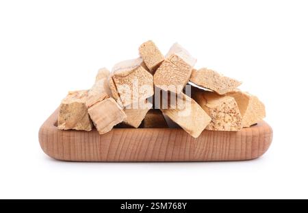 Stapel von palo santo Sticks auf weißem Hintergrund Stockfoto