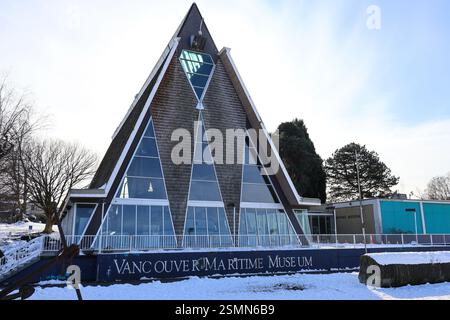 Das Vancouver Maritime Museum im Vanier Park in Vancouver, British Columbia. Stockfoto