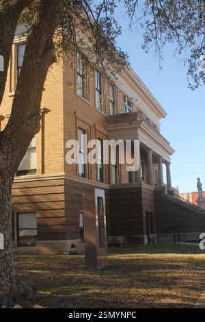 Jefferson TX - 8. Januar 2025: Historisches Marion County Courthouse in Jefferson Texas Stockfoto