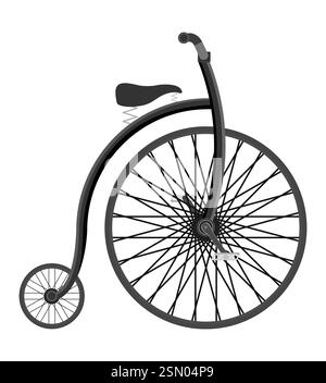 Retro alte Vintage Ikonen flache Stil Stock Vektor Illustration isoliert auf weißem Hintergrund Stock Vektor