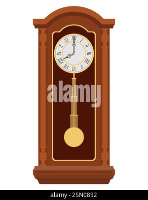 Retro alte Vintage Ikonen flache Stil Stock Vektor Illustration isoliert auf weißem Hintergrund Stock Vektor