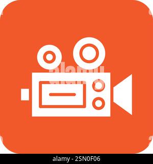Videokamera Vektorsymbol Design-Illustration Stock Vektor