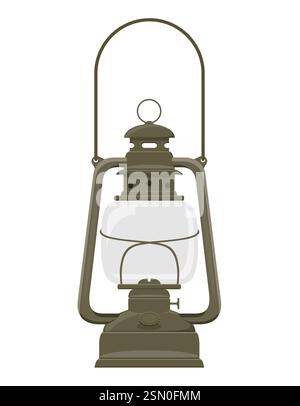 Retro alte Vintage Ikonen flache Stil Stock Vektor Illustration isoliert auf weißem Hintergrund Stock Vektor