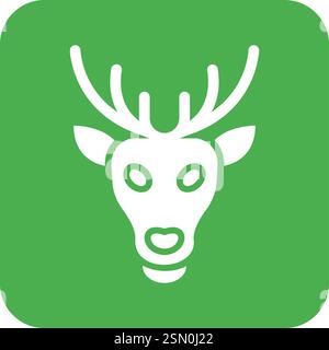 Illustration Des Symbols Hirsch-Vektor-Design Stock Vektor