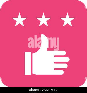 Kundenbeurteilung Vektor-Symbol Konstruktionsillustration Stock Vektor