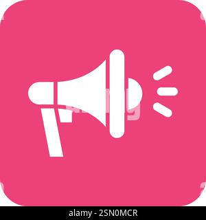 Megaphon-Vektor-Symbol Design-Illustration Stock Vektor