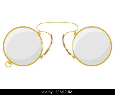 Retro alte Vintage Ikonen flache Stil Stock Vektor Illustration isoliert auf weißem Hintergrund Stock Vektor