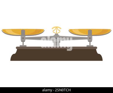 Retro alte Vintage Ikonen flache Stil Stock Vektor Illustration isoliert auf weißem Hintergrund Stock Vektor