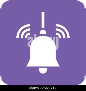 Glockenvektor-Symbol Design-Illustration Stock Vektor