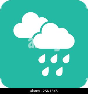 Rain Vector Icon Design Illustration Stock Vektor
