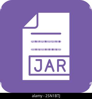 Illustration zum Design des JAR-Vektorsymbols Stock Vektor