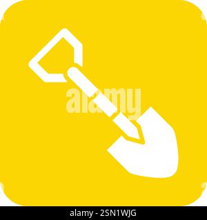 Schaufel Vektor Symbol Design Illustration Stock Vektor