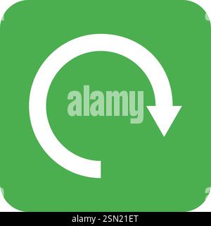 Kreisförmiger Pfeil Vektorsymbol Konstruktionsabbildung Stock Vektor