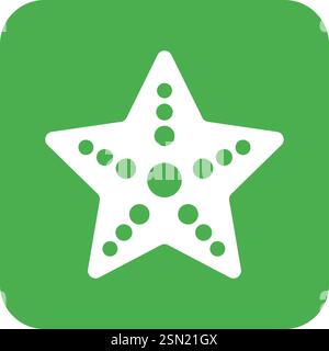 Sternfisch-Vektor-Symbol Design-Illustration Stock Vektor