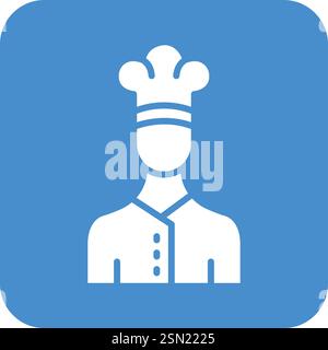 Chef-Vektor-Symbol Design-Illustration Stock Vektor