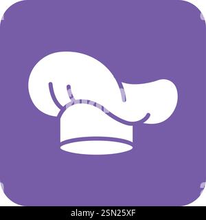 Chef Hut Vektor-Symbol Design Illustration Stock Vektor
