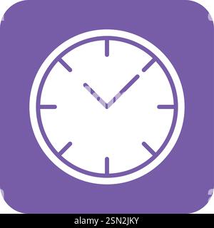 Uhr Vektor Symbol Design Illustration Stock Vektor