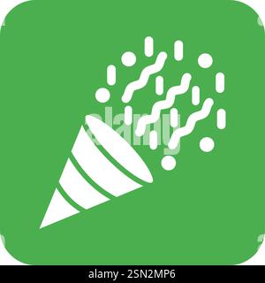 Konfetti-Vektor-Symbol Design-Illustration Stock Vektor