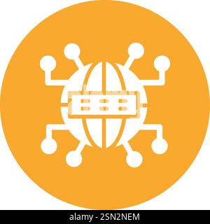 Darstellung Des Symbols Domänen-Vektor-Design Stock Vektor